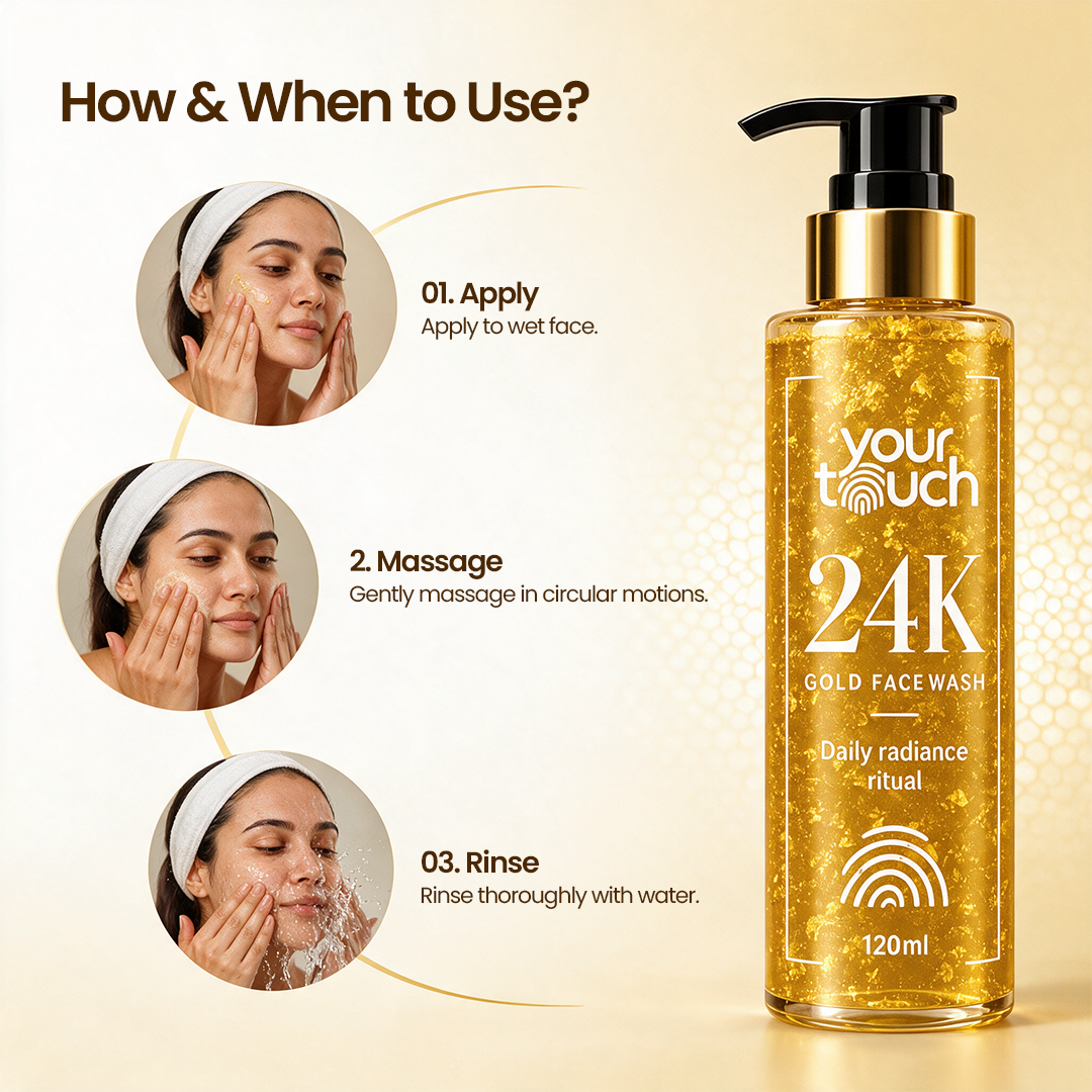 Your Touch Gluta Glow Facewash (24K Gold Facewash)
