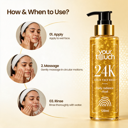Your Touch Gluta Glow Facewash (24K Gold Facewash)